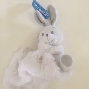 NEW White Bunny Plush Lovey Soft Baby Toy | Little Mimos